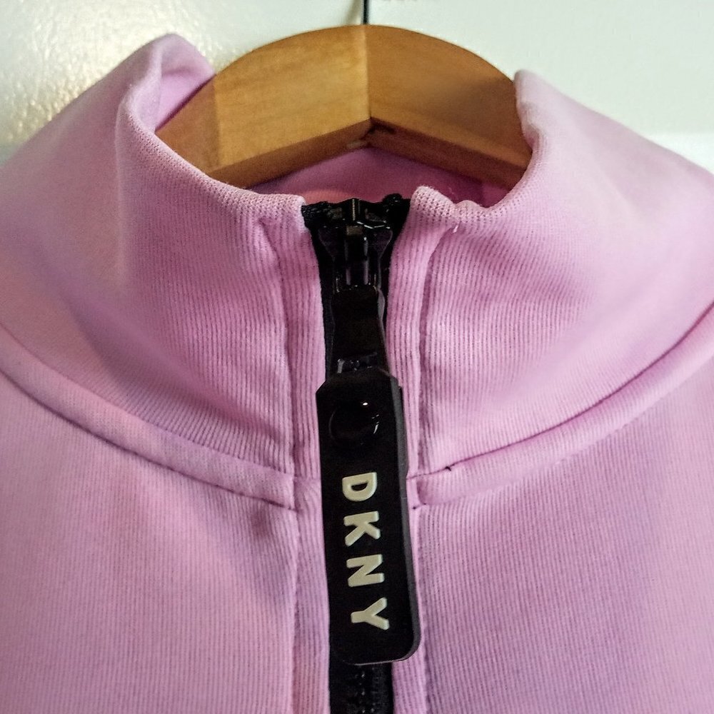 DKNY Sport Color Block 1/2 Zip Pullover Sweater - Picture 4 of 8